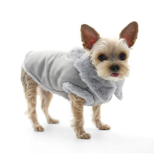 Ropa Nueva para Mascotas, Otoño e Invierno, Terciopelo y Cuero PU, Abrigo con Cremallera de Cuatro Patas, Ropa de Moda para Perros - Product Image 1