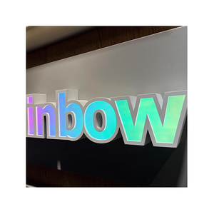 Tùy Chỉnh Xây Dựng Dấu Hiệu Cửa Hàng Tên Hội Đồng Quản Trị Thiết Kế Thư LED Chiếu Sáng Frontlit Thư Cửa Hàng Xây Dựng Dấu Hiệu Cho Kinh Doanh Ngoài Trời - Product Image 1