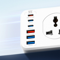 LDNIO LDNIO SC10610C Protection contre les surtensions avec 10 prises AC et ports de charge USB C Cordon de rallonge de 2m pour la maison et le bureau