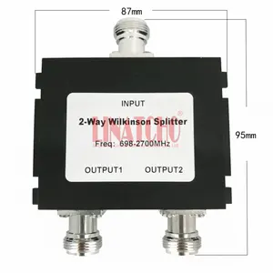 698-2700MHz GSM 4 gam LTE W-CDMA tín hiệu di động lặp lại anten Wilkinson Splitter 2 cách