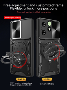 Camshield เค<span class=keywords><strong>ส</strong></span>โทรศัพท์กันกระแทกเกราะป้องกันกล้อง<span class=keywords><strong>ส</strong></span>ไลด์<span class=keywords><strong>ส</strong></span>ำหรับ infinix Note 50 Pro 4G fundas itel S25ตัวยึดโลหะหมุนได้เป็นพิเศษ capa - Product Image 4