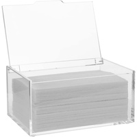 Support pour feuilles de séchage en acrylique, boîte de rangement transparente pour feuilles de séchage avec couvercle, pour l'organisation de la buanderie