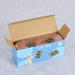 Katzen-Kratzbrett mit Rotierender Strecke, Interaktives Verwandlungsbogen-Brücken-Design, Krallenpflege-Spielzeug aus Wellpappe, Haustierzubehör - Product Image 4