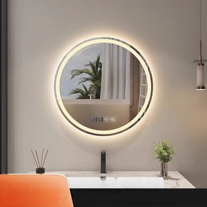 Nordique lavage des mains salle de bain tenture murale LED <span class=keywords><strong>miroir</strong></span> lumineux avec lumière <span class=keywords><strong>miroir</strong></span> de toilette rond Smart Anti-buée - Product Image 3