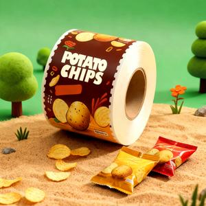 Bolsa de Embalaje Personalizada para Papas Fritas, con Cierre Hermético, de Aluminio y Plástico, para Aperitivos - Product Image 1