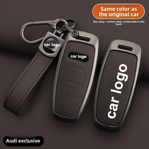 Étui porte-clés en cuir premium pour modèles Audi A3L/A6L/A7L 2024/2025, housse de style professionnel avec boucle - Product Image 1