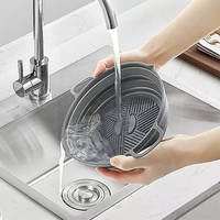 Moule de cuisson en silicone antiadhésif pliable pour friteuse à air Panier pour friteuse à air