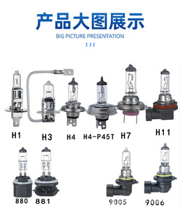 Feux avant automobiles personnalisés H1H7, feux antibrouillard H4H3, ampoule de phare basse et haute intensité 9012, lampe halogène automobile 12V - Product Image 5