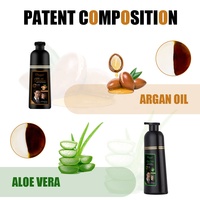 Perawatan Rambut diyaar minyak Argan Maroko sampo warna rambut hitam grosir untuk pria dan wanita produk pewarna rambut cepat