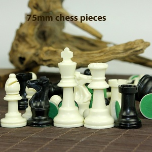 Magnético 3 tamaños pequeño mediano <span class=keywords><strong>grande</strong></span> plástico internacional piezas de <span class=keywords><strong>ajedrez</strong></span> 66mm 75mm 97mm - Product Image 2
