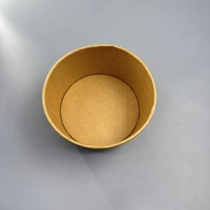 Bol en papier kraft enduit de PE de qualité alimentaire, jetable, biodégradable, pour soupes et salades, idéal pour la restauration à emporter - Product Image 5