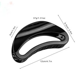 <span class=keywords><strong>Pinzas</strong></span> de Pelo Grandes de Acetato con Forma de Media Luna, Hechas a Mano, Estilo Retro Brillante, para Mujer, Antideslizantes, Accesorios para Peinados, con Embalaje de Cartón - Product Image 6