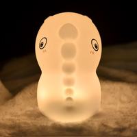 Veilleuse LED portable pour enfants, en forme de dinosaure, pour chambre à coucher, lumière blanche chaude, jouet USB, cadeau original