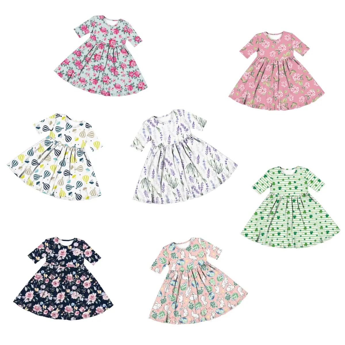 Yiwu Yiyuan Garment kids clothing for girls party dresses 7-8 years kids dresses for girls of 9 years old party dress for girl