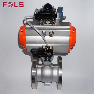 Válvula de bola de control con puerto en V, operada neumáticamente, con brida, CF8 CF8M - Product Image 3