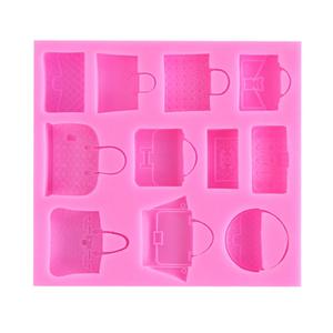 11 tipos de bolsos de mano <span class=keywords><strong>para</strong></span> decoración de <span class=keywords><strong>pasteles</strong></span> y magdalenas, bolsos de mano, monederos de silicona, molde de Fondant <span class=keywords><strong>para</strong></span> dulces, arcilla polimérica, molde de vela - Product Image 6