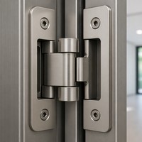 Porte extérieure en aluminium à double battant sur mesure avec accessoires allemands à double vitrage, vérifiée pour l'entrée de villa et de jardin