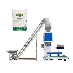 Multi function Animal Feed Wheat Bran Soybean Meal Wax Flake 25kg Bag Orgainc Fertilizer Packaging Packing Machine