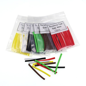 Cilindri in schiuma Eva da 4/6/8mm per la costruzione di mosche palo per paracadute Booby Fly Eyes tramoggia materiale per la costruzione di mosche verde rosso bianco - Product Image 3