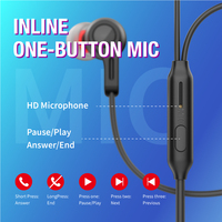 Écouteurs intra-auriculaires ergonomiques filaires Type-C, port confortable toute la journée, appels HD clairs comme du cristal, commande intégrée à 3 boutons pour le volume