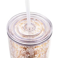 Gobelet de voyage en acrylique à double paroi sans BPA de 24 oz, gobelet en plastique à double paroi couleur personnalisée, gobelet globe avec bouchon de paille