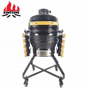Parrilla Kamado KIMSTONE de 18 Pulgadas, Parrilla Nendoroid China para Fumadores, Deflector de Calor, Parrilla Kamado Panetone, Parrilla para <span class=keywords><strong>Barbacoa</strong></span> al Aire Libre - Product Image 4