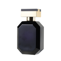 Flacon de parfum rose dégradé personnalisé, luxe, 30 ml, 50 ml, flacon de parfum en verre irrégulier unique avec emballage boîte