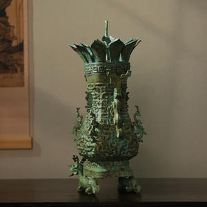 職人技に基づく博物館のブロンズ工芸品、豪華な中国風のアンティークを模倣した家の装飾、手作り鋳造技術 - Product Image 5