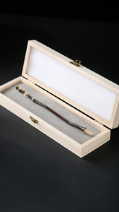 Cuillère à <span class=keywords><strong>thé</strong></span> en bambou violet naturel faite à la main, écologique, de qualité alimentaire, 18,5 cm, minimaliste, pour la cérémonie du <span class=keywords><strong>thé</strong></span> chinoise - Product Image 5