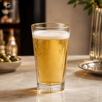 Clair Pentagone Forme Eau Vintage Verres À Boire Verre À Bière Verre À Whisky 270ml Jus Boisson Highball Verre À Boire