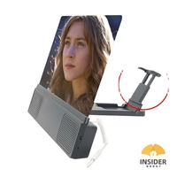 Amplificateur d'écran de téléphone portable, avec dernière définition, 3D large, support de bureau vidéo, amplificateur d'écran Hd pour téléphone portable, 1 pièce