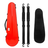 IRIN 4/4 Size Carbon Fiber Violin Case with Double Shoulder Strap Ultra-Light Waterproof Backpack for Stringed Instruments