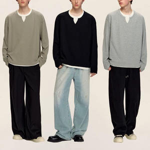 Venta al por mayor de Camisetas Personalizadas para hombre, tela de gofres de inspiración clásica, tejido de ganchillo, diseño en blanco, patrón de leopardo, estilo Formal - Product Image 4