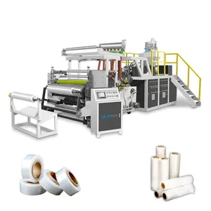 High Capacity 2 Layers AB 1000mm Width Stretch Film Making Machine For Machine-packing