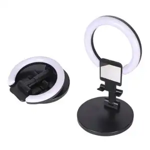 All'ingrosso USB Beauty Make Up Fill illuminazione fotografica con supporto per treppiede supporto per telefono con luce ad anello remoto