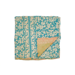 Couverture brodée à la main de Kantha, Vintage, vente en gros, livraison gratuite - Product Image 1