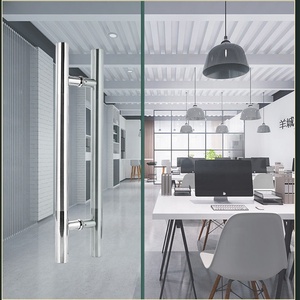 Nhiệm vụ nặng nề trượt cửa kính lối vào kéo xử lý thép không gỉ <span class=keywords><strong>H</strong></span> loại cửa kính xử lý - Product Image 5