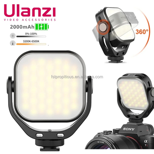 ไฟวิดีโอ LED แบบหมุนได้<span class=keywords><strong>360</strong></span> VL66 <span class=keywords><strong>ulanzi</strong></span> รองเท้าเย็น2000mAh แบตเตอรี่3200K-6500K สำหรับถ่ายภาพในตัวกล้อง - Product Image 2