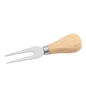 ชุดเขียงชีสไม้กระถินพร้อมมีดและส้อมสแตนเลสสำหรับเสิร์ฟและใช้ในครัว - Product Image 3