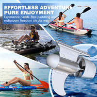 Propulseur électrique Spatium 450W, moteur sous-marin, batterie B1, autonomie de 42 km à moitié puissance, pour une journée de pêche sur le lac.