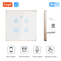 Tuya interrupteur domestique intelligent interrupteur intelligent wifi alexa tactile mur interrupteur intelligent