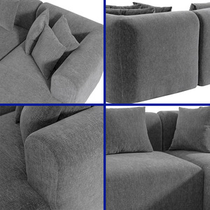 Sofá Cama en Forma de L, Modular, Sin Estructura, para Salas de Estar, Muebles OEM - Product Image 3