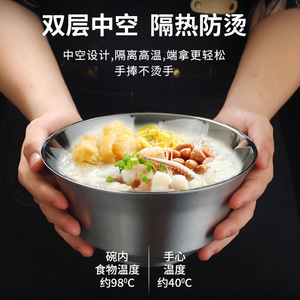 Stainless Steel Rice Bowl 304 Golden Color Child Eating Bowl Home Use Hotel Durable Anti-Deformation - Product Image 4
