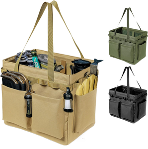 Multi Compartment <b>Tool</b> Duffle Bag With Double Handle Open Top Universal Storage For <b>Tools</b> And Equipment 15-19 Pockets - Product Image 1