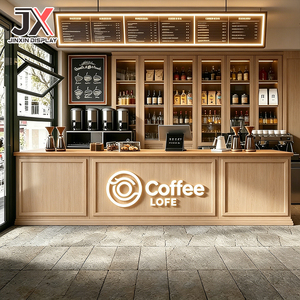 Diseño Personalizado de Muebles Modernos para Cafetería, Barra de Café, Venta Especial, Diseño Completo para Tienda, OEM, ODM, Mobiliario Interior para Tienda de Bebidas - Product Image 4