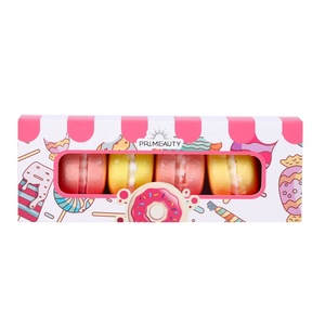 Nature Personnalisé Marque Privée Filles Bain Enveloppé À La Main Spa Mini Coloré Macaron Bain Fizzer Bombes - Product Image 1