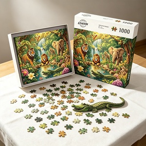 Puzzles du monde animalier sauvage pour adultes, 1000 pièces, amusants, difficiles, impossibles, défiantes, 1000 pièces - Product Image 5