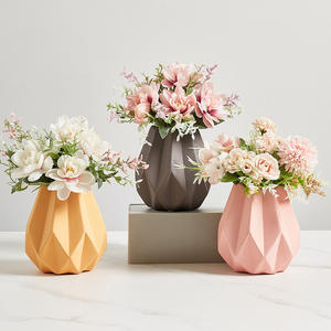 Vase <span class=keywords><strong>Origami</strong></span> géométrique en céramique pour plantes, Pot d'arrangement de plantes, décoration de maison, style nordique, 1 pièce - Product Image 1