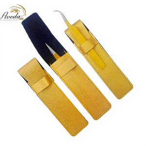 กระเป๋าสีทองเรียบๆพร้อมแหนบขนตาแหนบกระเป๋าเปล่าชุดต่อขนตา1ชิ้น - Product Image 1