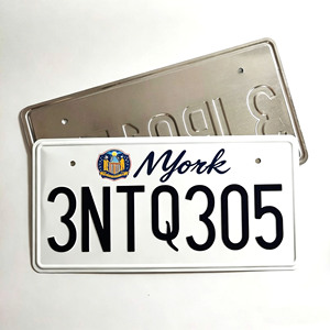 Placa de <span class=keywords><strong>Matrícula</strong></span> Personalizada Estilo Estadounidense, Placa de Aluminio con Texto Personalizado para Decoración/Exhibición/Colección de Autos, en Oferta - Product Image 2